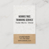 ツリーアイコン |造園 |ガーデナー 名刺 (裏面)