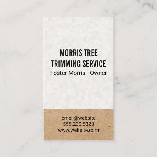 ツリーアイコン |造園 |ガーデナー 名刺 (裏面)