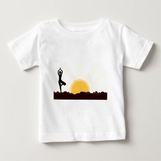 ツリーアサナ ベビーTシャツ (正面)