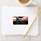 ツリーアットサンセット差出人住所ラベル ラベル (インサイチュ)