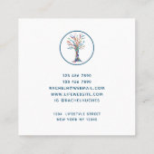 ツリーアモダンートセラピスト スクエア名刺 (裏面)