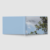 ツリーアンドスカイパーソナライズされたメモリアルゲストブック ゲストブック (全面)