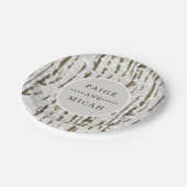 ツリーアンドスノー ウィンターエンゲージメントパーティー ペーパープレート (アングル)