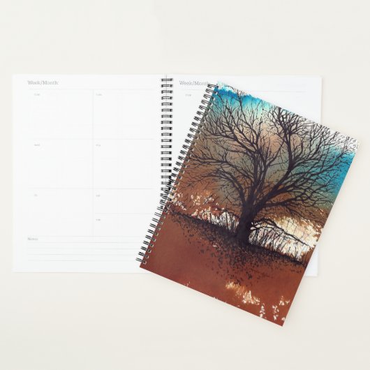 ツリーアートウォーターカラー プランナー手帳 (ディスプレー)