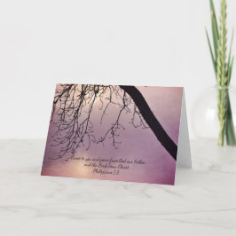 ツリーアートグレース聖書信仰カードフィリップ1:2 カード