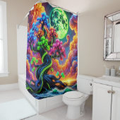 ツリーアートシーン シャワーカーテン (インサイチュ)