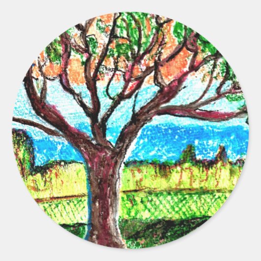 ツリーアート ラウンドシール (正面)