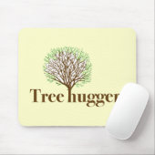ツリーイラストレーション付きツリーハッガー マウスパッド (マウス)