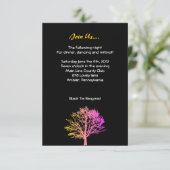 ツリーインザウッズバーバー（ユダヤ教の）バル・ミツバー披露宴カード エンクロージャーカード (スタンド正面)