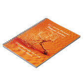 ツリーインデザートサンドお祝いオブライフゲストブック ノートブック (左側)