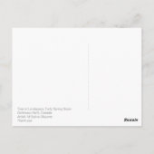 ツリーインランドスケープ早期春雪 ポストカード (裏面)