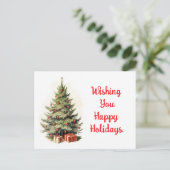 ツリーウィズプレゼントホリディポストカード シーズンポストカード (スタンド正面)