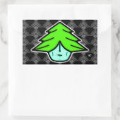 ツリーウォリアー(顔のような漫画) v2.1長方形 長方形シール (バッグ)