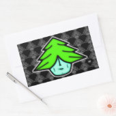 ツリーウォリアー(顔のような漫画) v2.1長方形 長方形シール (封筒)