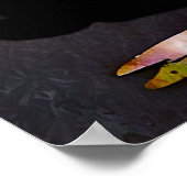 *~*ツリーエテ芸術的リアルDIY引用文ブラックAP81 ポスター (角)