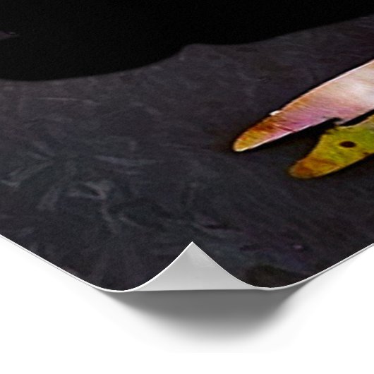 *~*ツリーエテ芸術的リアルDIY引用文ブラックAP81 ポスター (角)