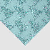 ツリーエレガントパターン | Luxe Aqua Mintクリスマス 薄葉紙 (詳細)