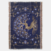 ツリーオブライフイビルアイオーナメント スローブランケット (正面縦)