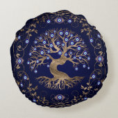ツリーオブライフイビルアイオーナメント ラウンドクッション (裏面)