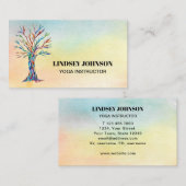 ツリーオブライフウォーターカラーヨガインストラクター 名刺 (正面/裏面)