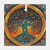 ツリーオブライフオーナメント ガラスオーナメント (裏面)