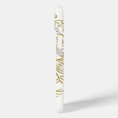 ツリーオブライフクリーム&金ゴールドケルト Case-Mate iPhoneケース (裏面 / 左)