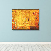 ツリーオブライフグスタフクリムト新しい キャンバスプリント (インサイチュ (ウッドフロア))