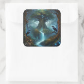 ツリーオブライフケルト結び糸細工ラヴェンス スクエアシール (バッグ)