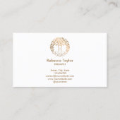 ツリーオブライフコーチセラピスト精神科医ビジネス 名刺 (裏面)