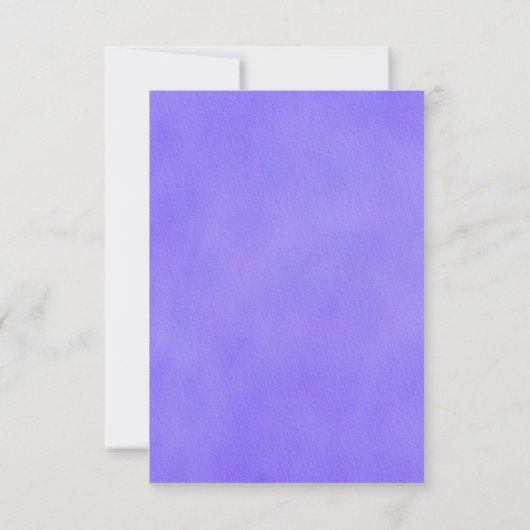 ツリーオブライフスターズウォーターカラーこうもりバー（ユダヤ教の）バル・ミツバー 出欠カード (裏面)