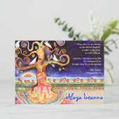 ツリーオブライフドブスバーバルミツワー招待状 招待状 (スタンド正面)