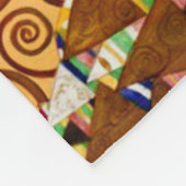 ツリーオブライフバイグスタフクリムトファインアート フリースブランケット (角)