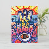 ツリーオブライフバーこうもりBナイ(ユダヤ教の)バル・ミツバー招待状 招待状 (スタンド正面)