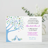 ツリーオブライフバーズスターズバルミツワー招待状 招待状 (スタンド正面)