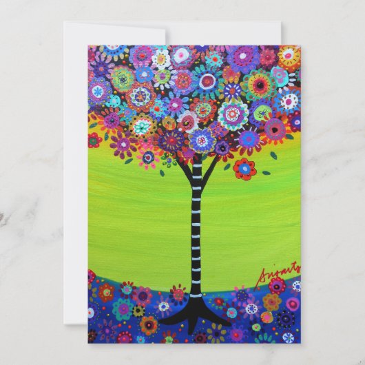 ツリーオブライフバーバルミツワー招待状 招待状 (正面)