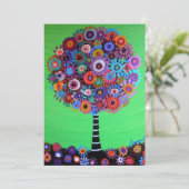 ツリーオブライフバーバルミツワー招待状 招待状 (スタンド正面)