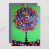 ツリーオブライフバーバルミツワー招待状 招待状 (正面/裏面)