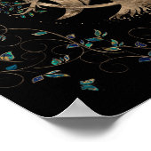 ツリーオブライフペンタグラムムーンオーナメント ポスター (角)