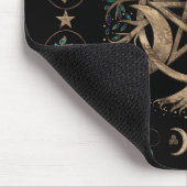 ツリーオブライフペンタグラムムーンオーナメント マウスパッド (コーナー)