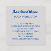 ツリーオブライフヨガインストラクター名刺 スクエア名刺 (裏面)