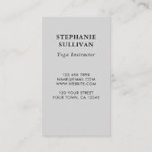 ツリーオブライフヨガインストラクター 名刺 (裏面)