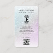 *~*ツリーオブライフヨガパステルグリッターマンウーマンS 名刺 (裏面)