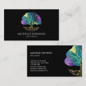 ツリーオブライフライフコーチイベントプランナーヨガ先生 名刺 (正面/裏面)