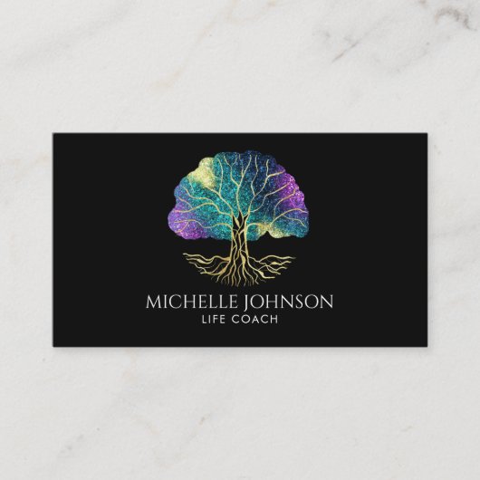 ツリーオブライフライフコーチイベントプランナーヨガ先生 名刺 (正面)