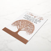 ツリーオブライフライフコーチセラピストヨガヒーラー 箔招待状 (回転した状態)