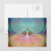 ツリーオブライフレインボーハート ポストカード (正面/裏面)