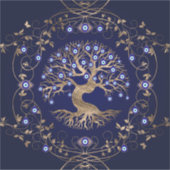 ツリーオブライフ悪い目オーナメント シール (正面)