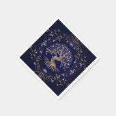 ツリーオブライフ悪い目オーナメント スタンダードカクテルナプキン (角)