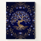 ツリーオブライフ悪い目オーナメント ノートブック (裏面)