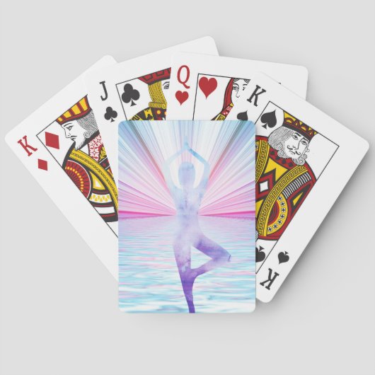 ツリーオブライフ禅ヨガメディテーションパステルカラーズ トランプ (裏面)